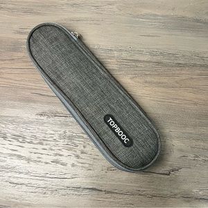 TOPBOOC Portable Stainless Steel Flatware Utensil Cutlery Straw Set Gray NEW!